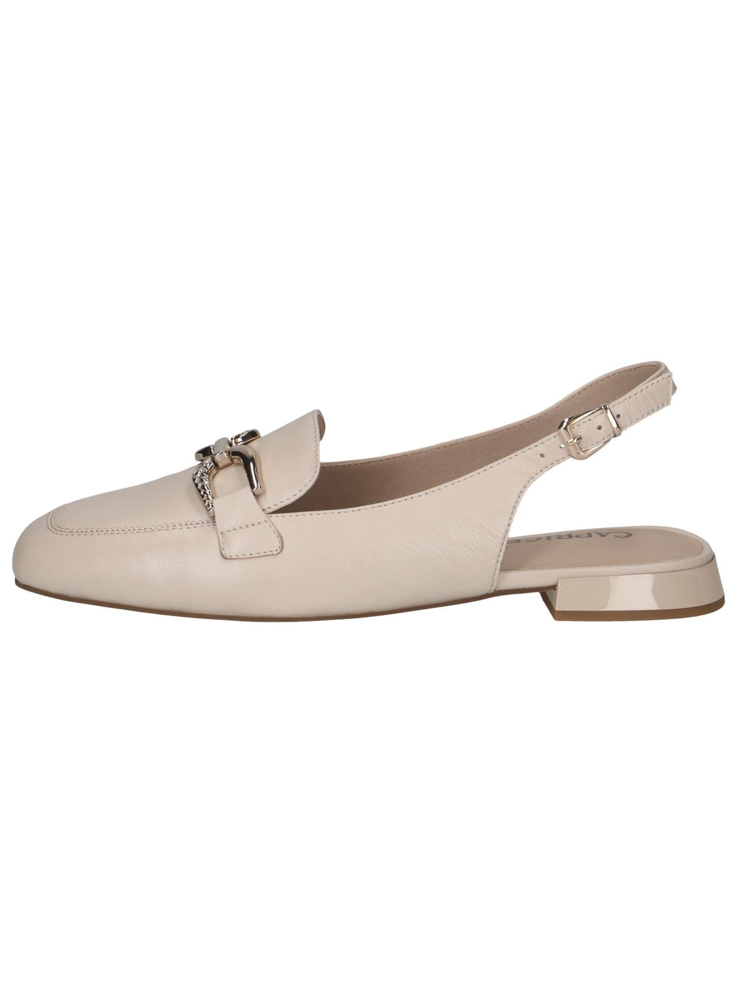 CAPRICE Slingback Pumps in Beige