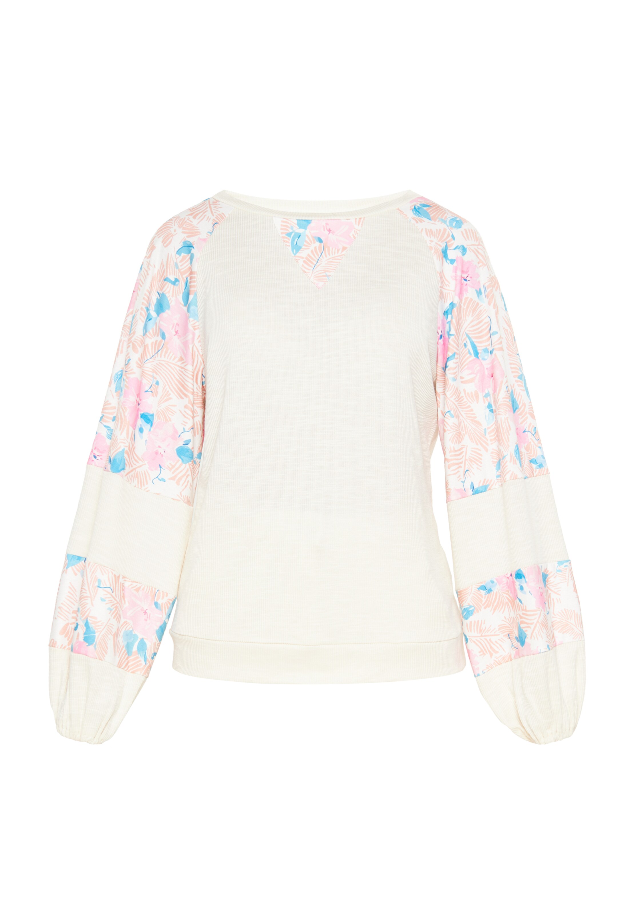 ebeeza Blusa em azul / cor-de-rosa / offwhite, Vista do artigo