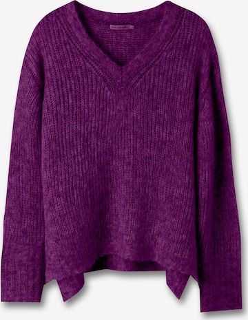 eve in paradise Sweater 'Tine' in Purple: front