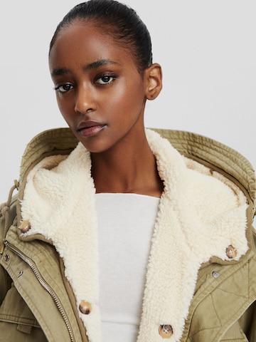 Bershka Zimní parka – zelená