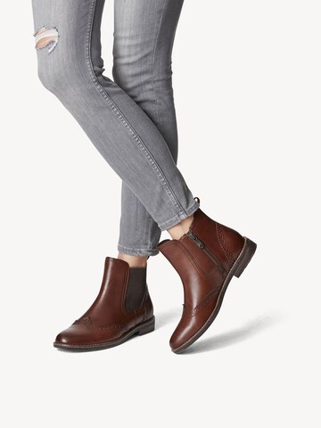 MARCO TOZZI Chelsea Boots i brun: forside