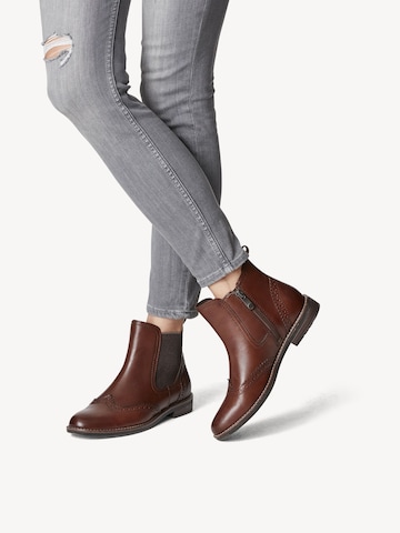 MARCO TOZZI Chelsea boots in Bruin: voorkant