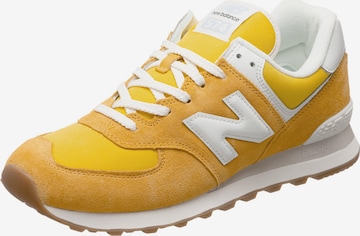 Sneaker bassa di new balance in giallo: frontale