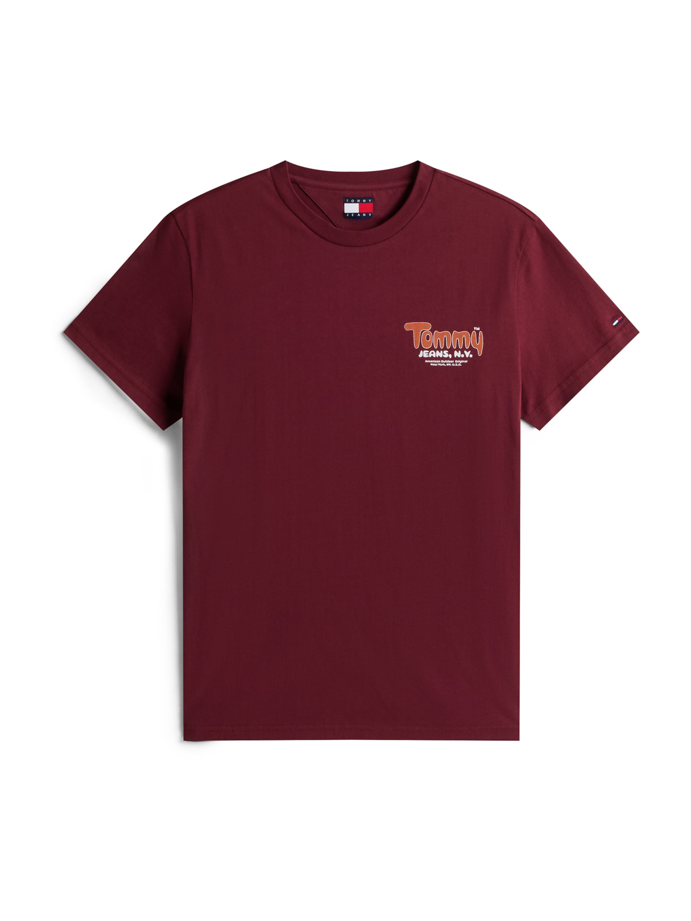 Tommy Jeans - Camiseta en rojo: frente