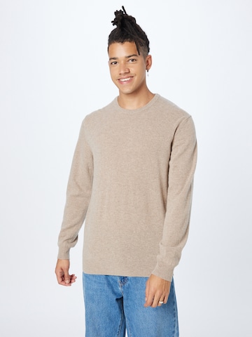 MADS NORGAARD COPENHAGEN Sweater 'Karsten' in Grey: front