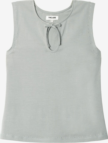 Top di THE-ARE in grigio: frontale