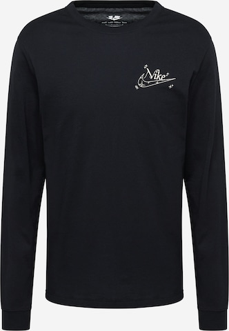 Nike Sportswear Majica | črna barva: sprednja stran