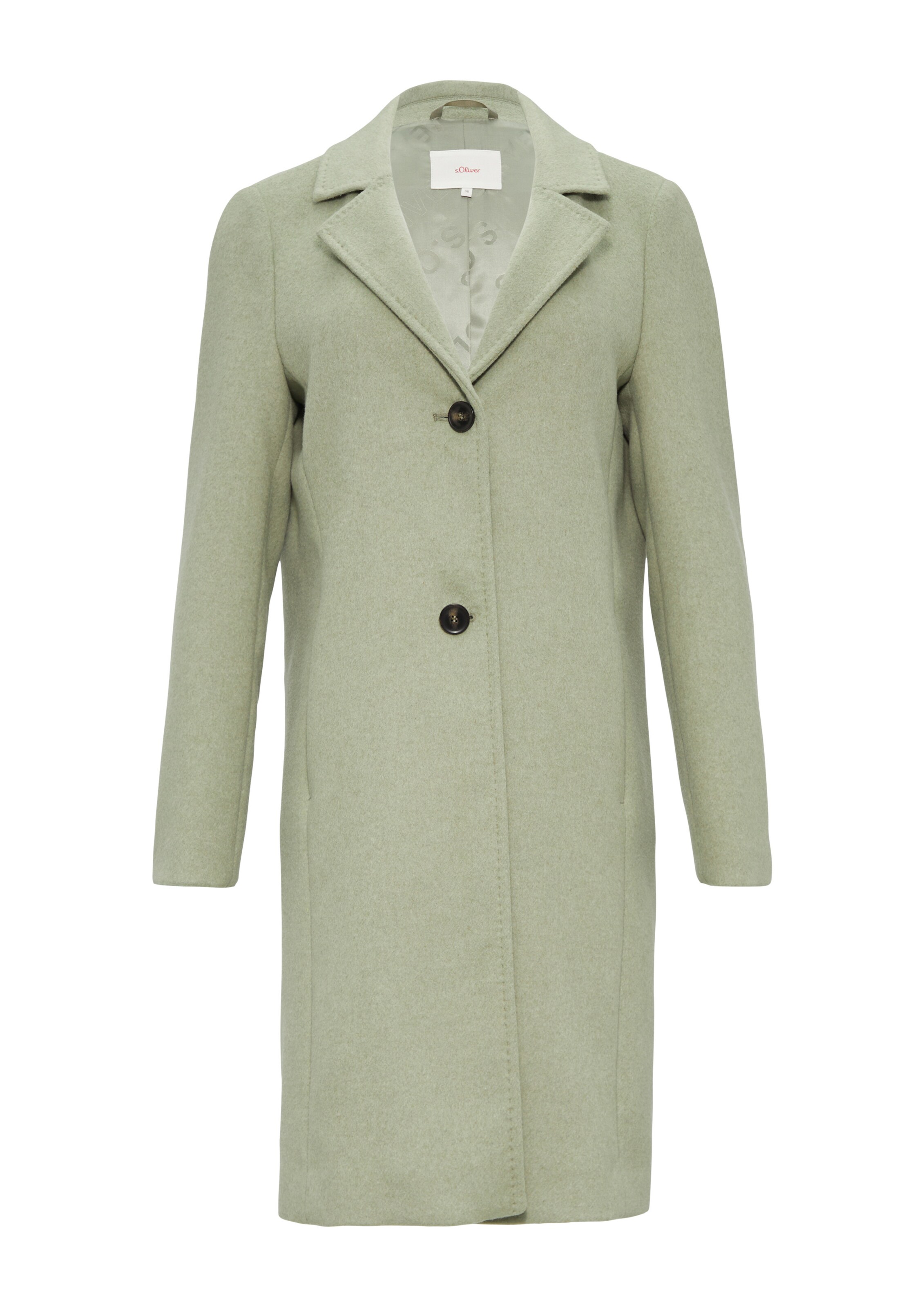 s.Oliver Tussenmantel in Groen: voorkant