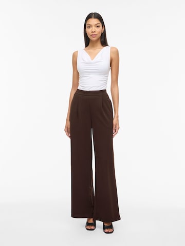 Wide Leg Pantalon à pince 'VIBenne' VILA en marron