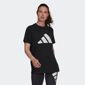 T-shirt fonctionnel ADIDAS PERFORMANCE en noir : devant