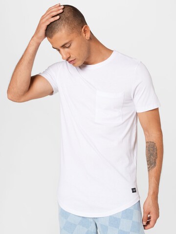 JACK & JONES T-shirt 'Noa' i vit: framsida