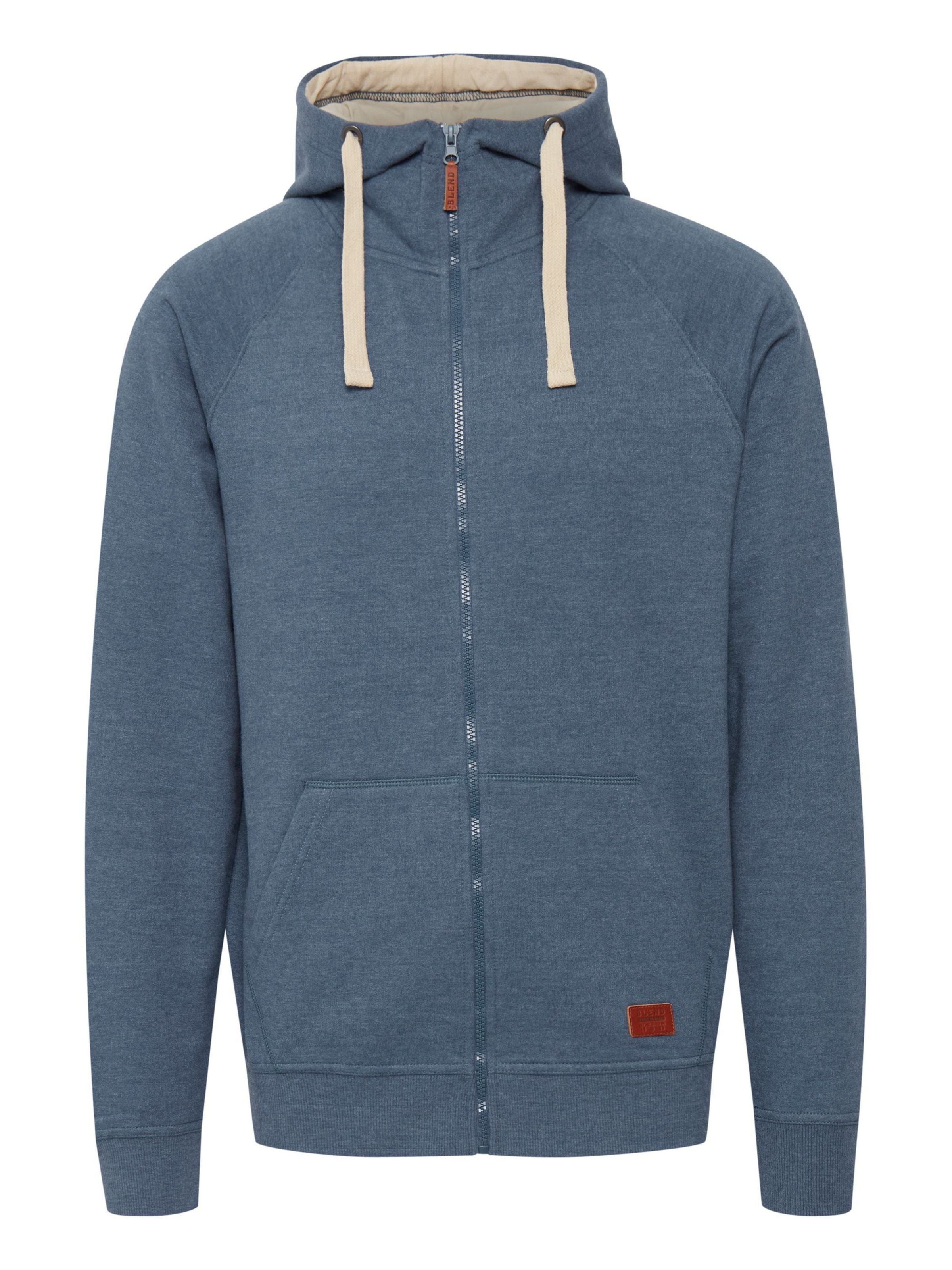 BLEND Sweatvest 'Speedy' in Blauw: voorkant