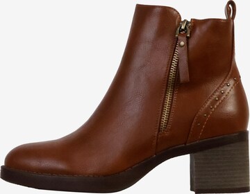 Bottines The Divine Factory en beige : devant