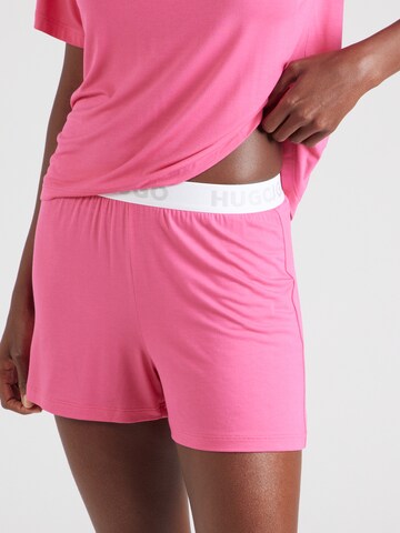 HUGO Pajama Pants 'UNITE' in Pink: front