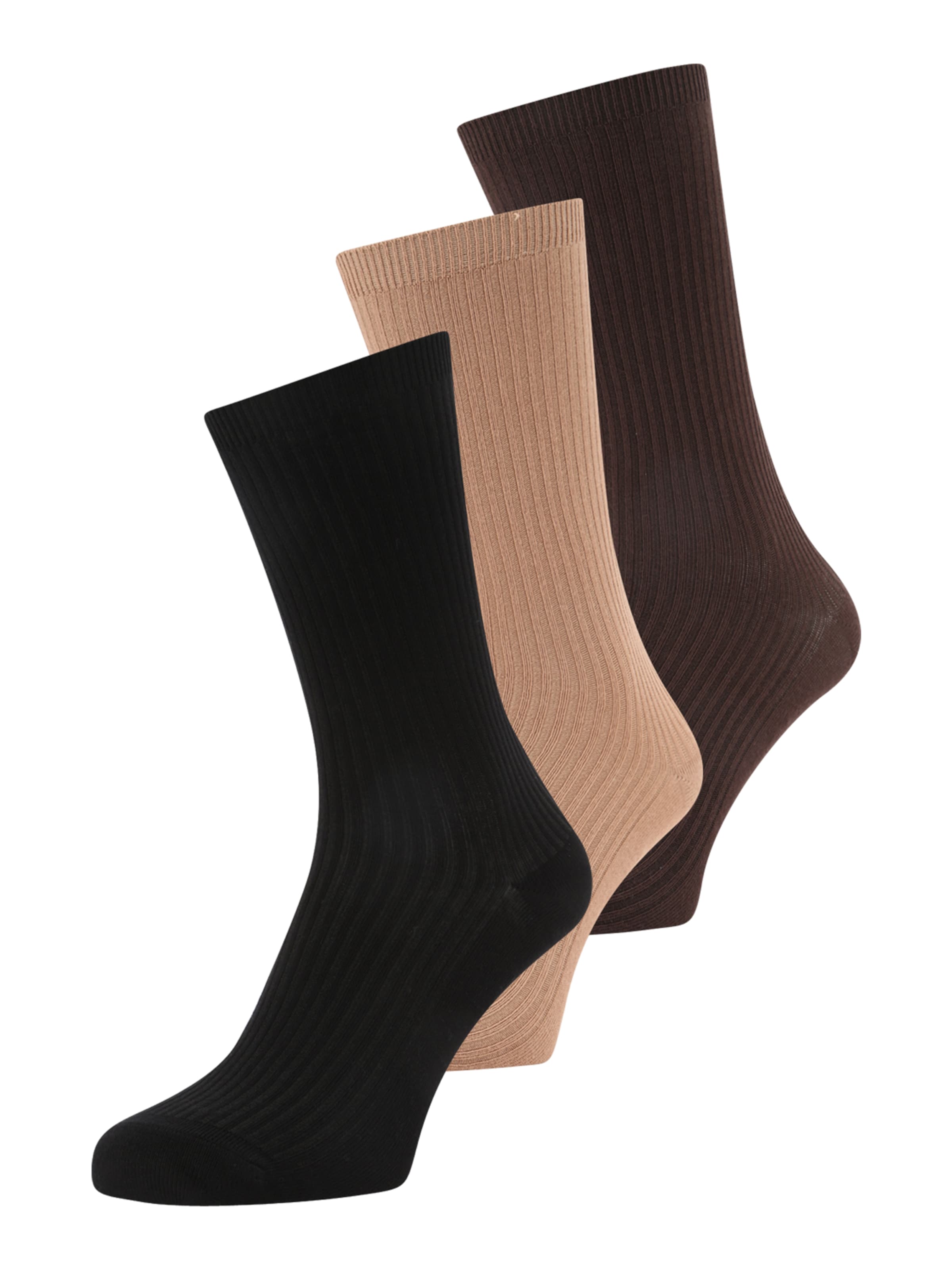 BeckSöndergaard Regular Socks in Brown: front