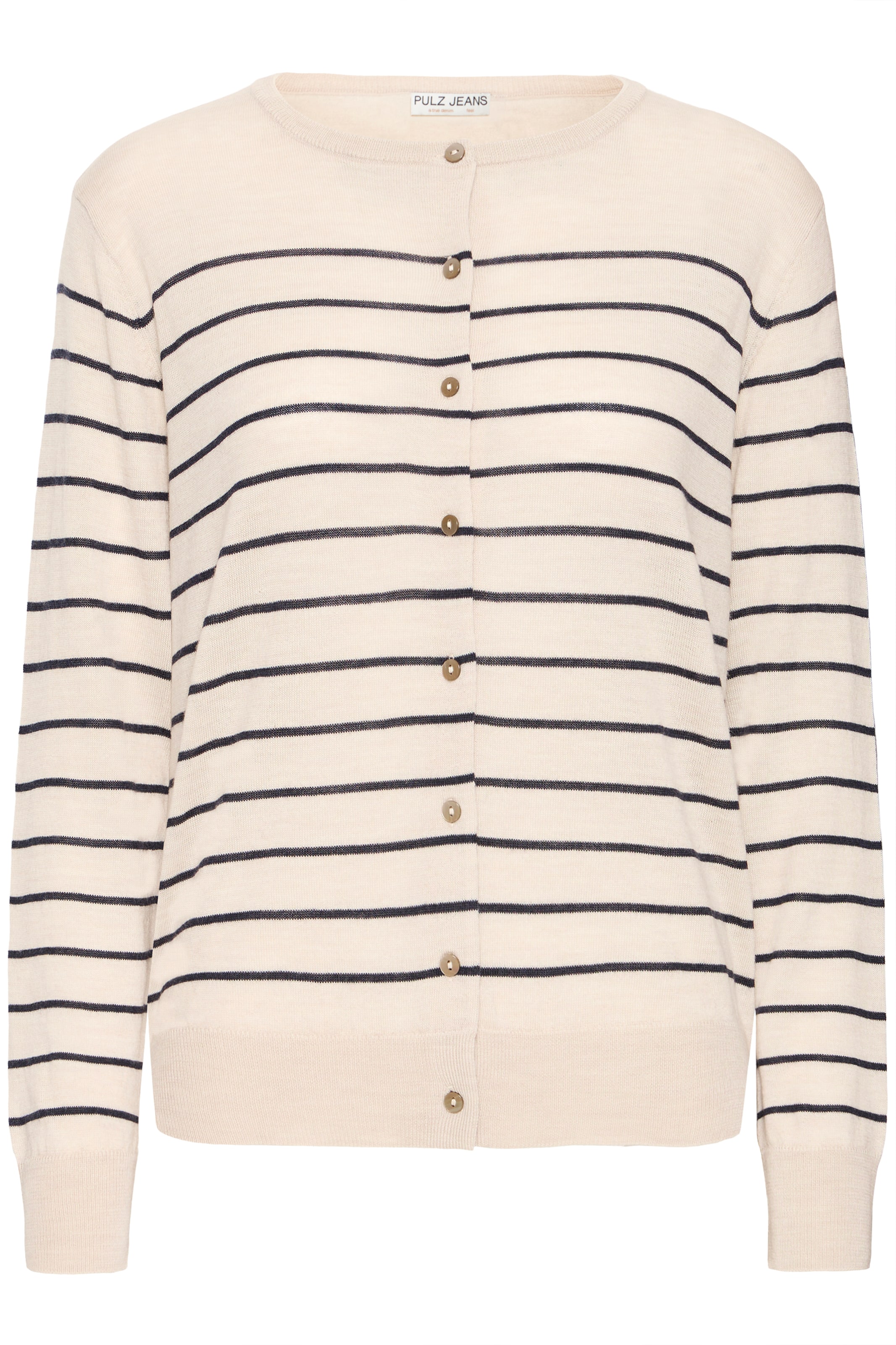 Pulz Strickjacke in Beige: Vorderseite