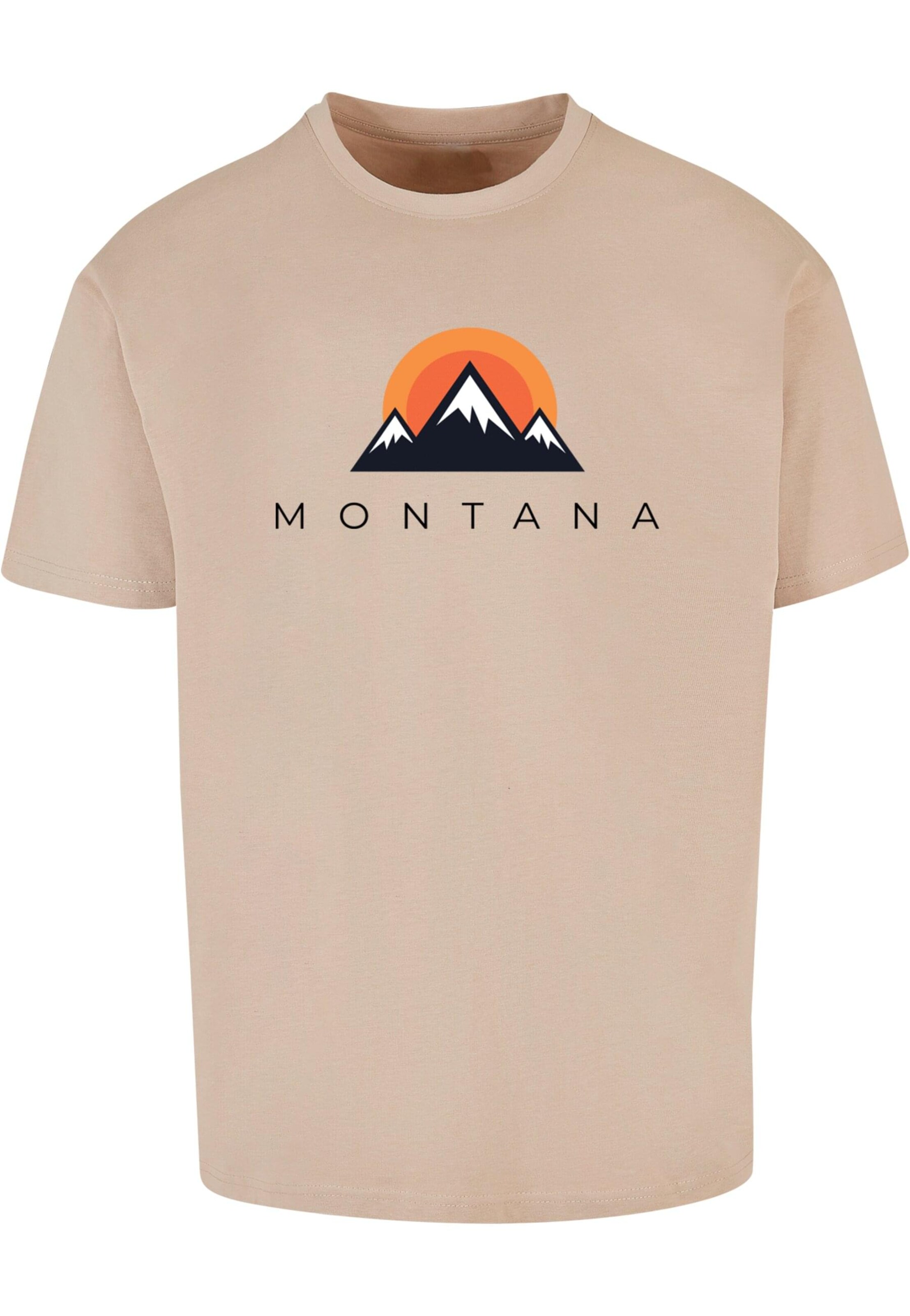 T-Shirt 'Montana' Merchcode en beige : devant