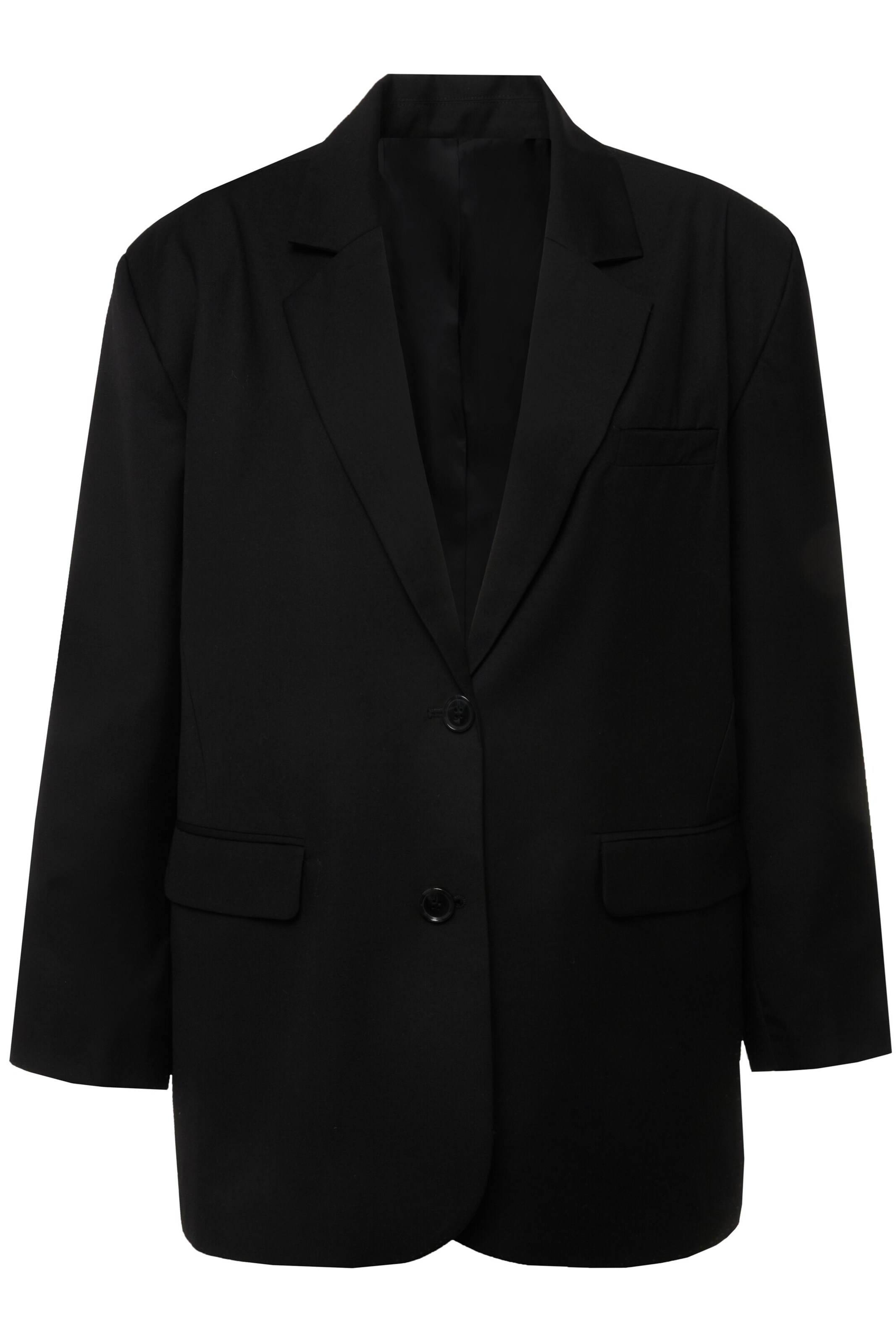 Studio Untold Comfort Fit Blazer in Schwarz: Vorderseite