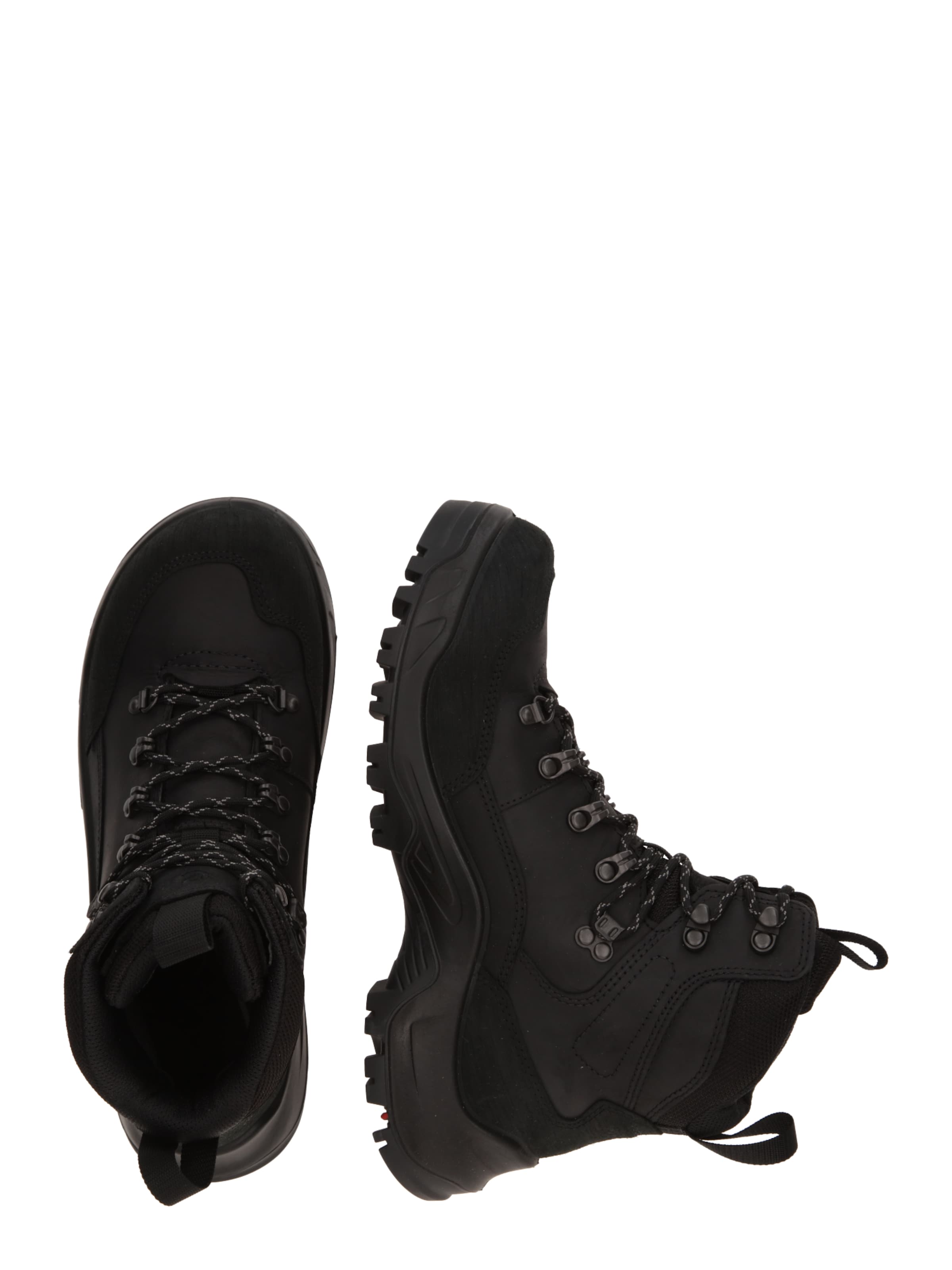 Bocanci cu șireturi 'OFFROAD' de la ECCO pe negru