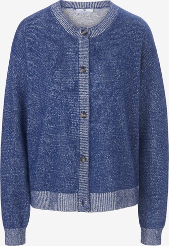 Peter Hahn Knit Cardigan in Blue: front