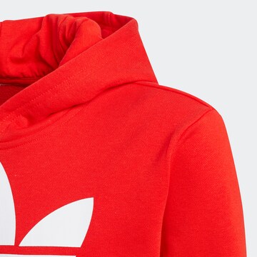 sarkans ADIDAS ORIGINALS Sportisks džemperis 'Trefoil'