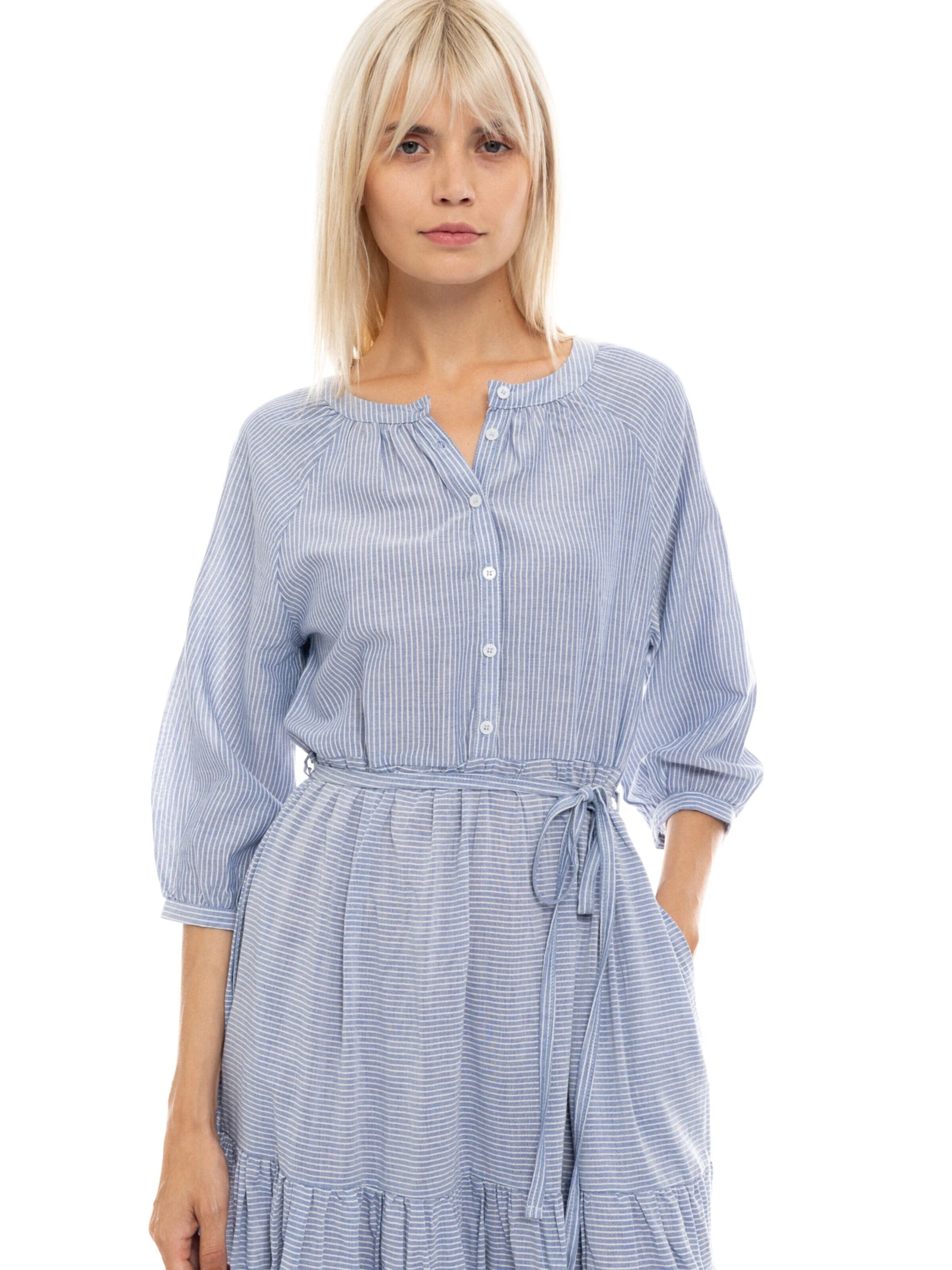 Abito estivo 'BEACHWEAR BLUE STRIPE LONG' di Pink Label in blu