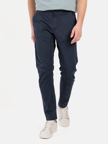 CAMEL ACTIVE Tapered Chino Pants in Blue: front