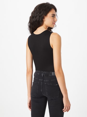 ABOUT YOU Shirt Bodysuit 'Lucille' in Black