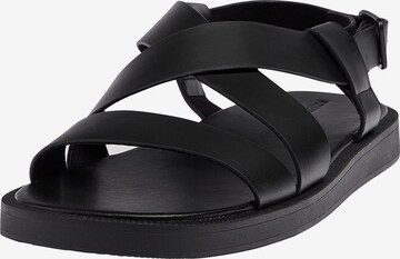 Pull&Bear Sandalen in Zwart: voorkant