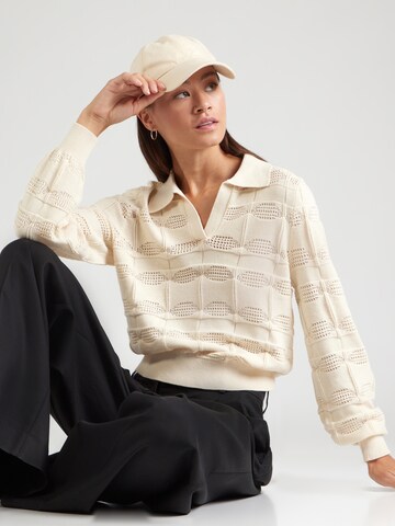 VERO MODA Sweater 'VMMARVELOUS' in Beige: front