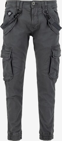 ALPHA INDUSTRIES Cargo Pants in Grey: front