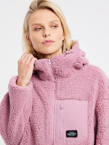 PROTEST Fleecejacke 'PRTSAGO' in Lila: Vorderseite
