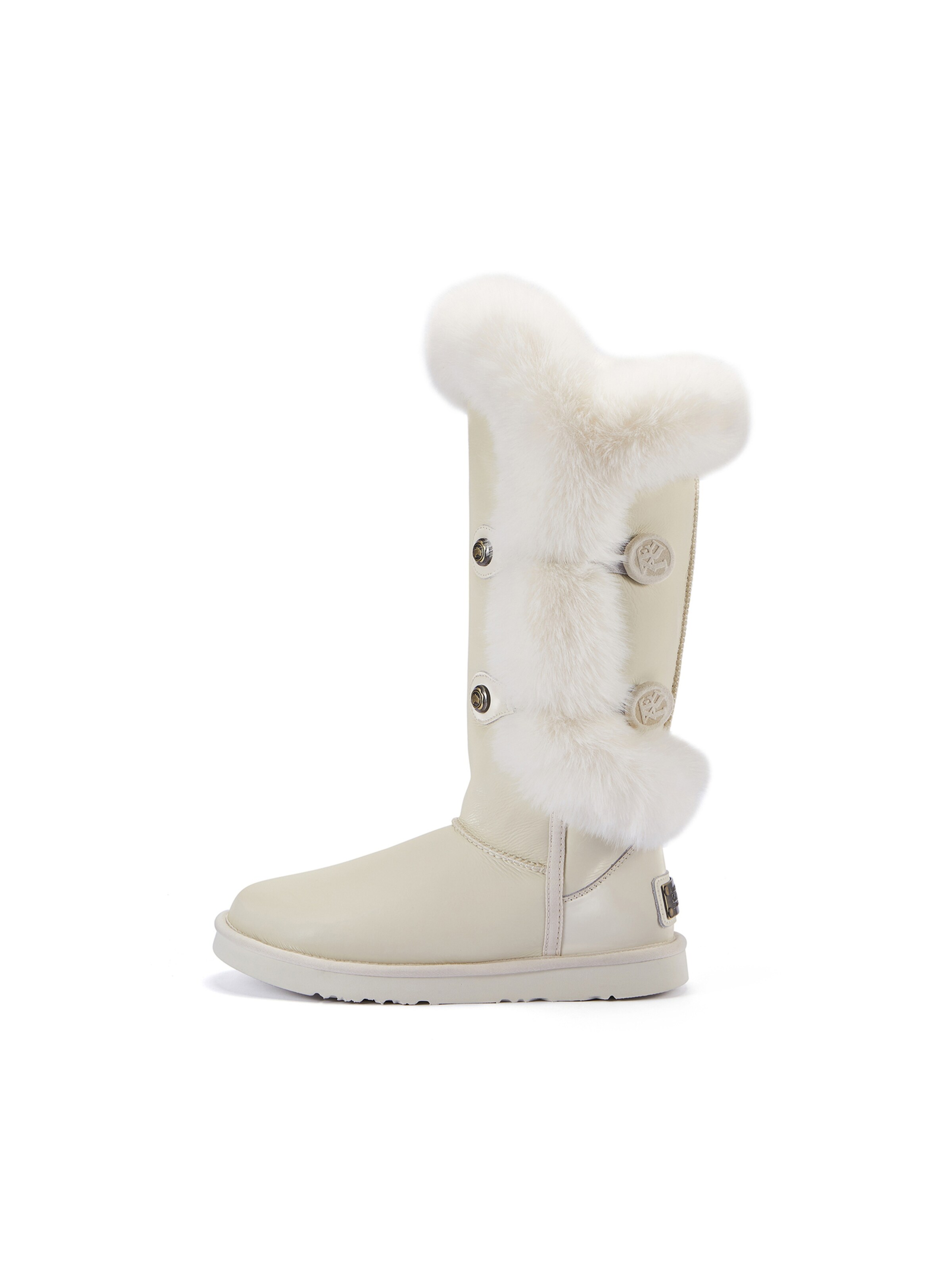 Australia Luxe Collective Boot 'Nordic Tall Satin' i beige: framsida
