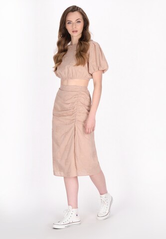 Gonna di DreiMaster Maritim in beige