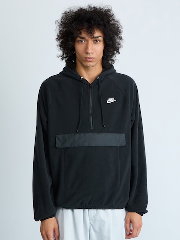 Pull-over 'CLUB' Nike Sportswear en noir : devant