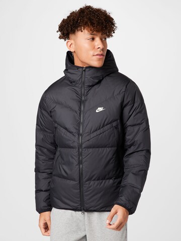 Nike Sportswear Winter Jacket in Black: front