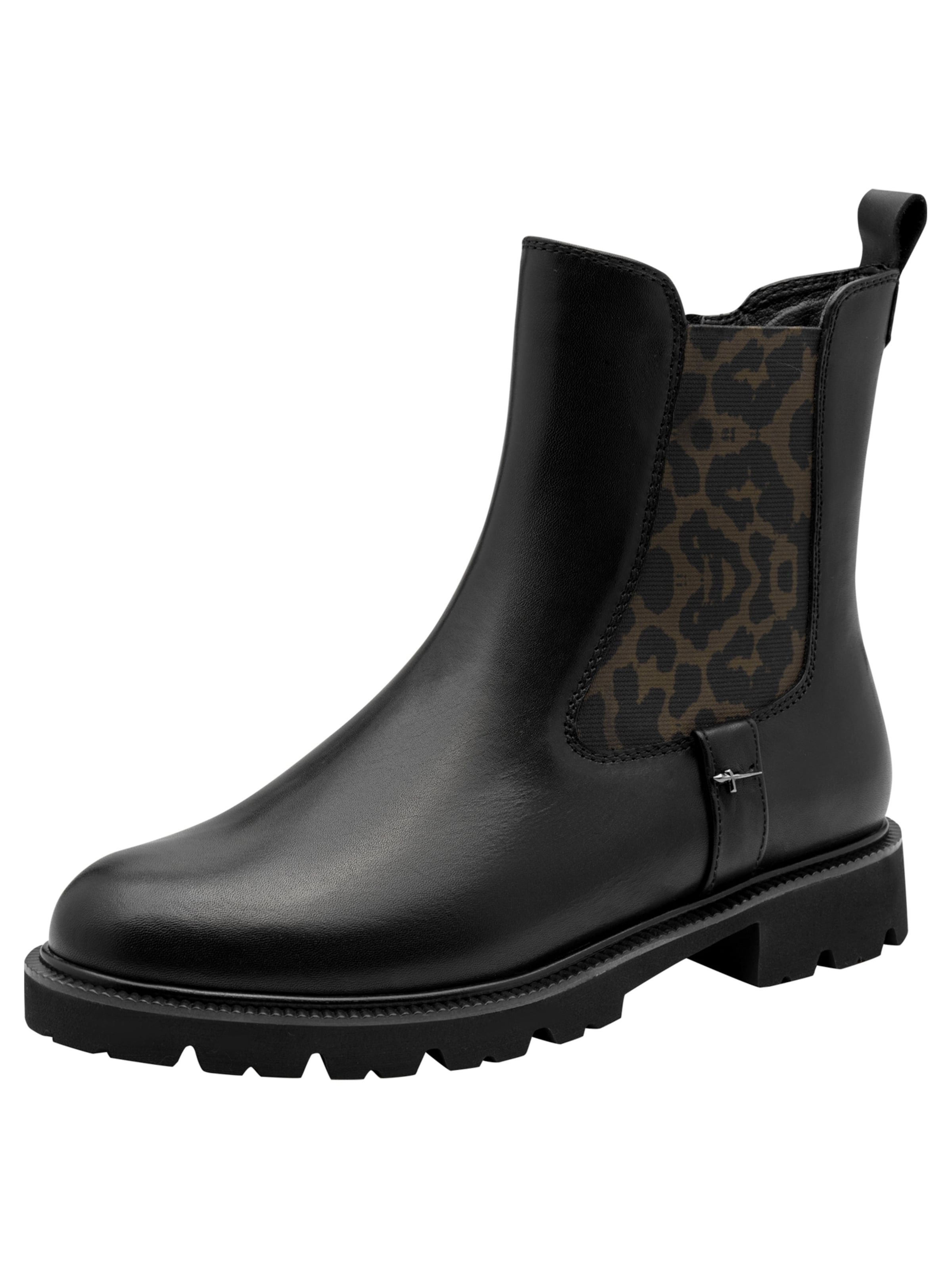Bottines Tamaris en noir : devant