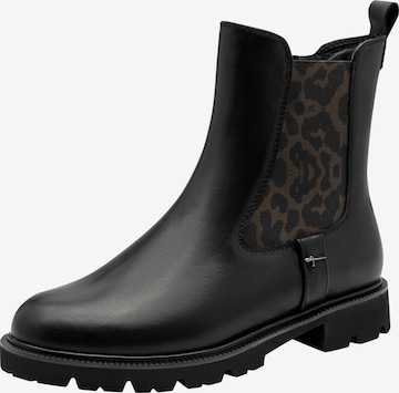 Bottines Tamaris en noir : devant