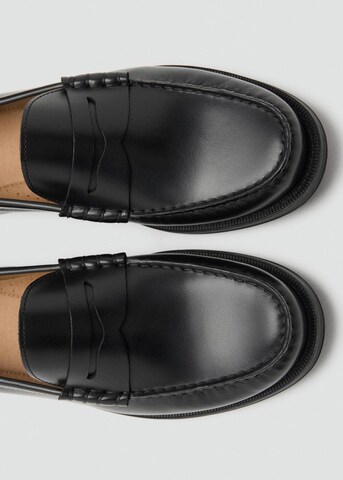 MANGO MAN Moccasins in Black