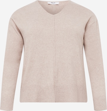 Pull-over 'Asta' ABOUT YOU Curvy en beige : devant