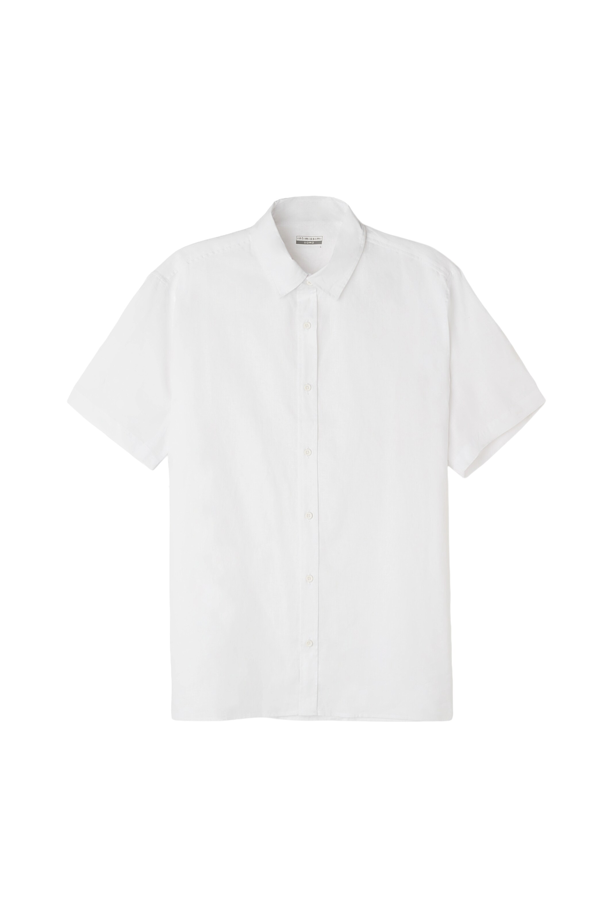IUMAN Intimissimi Button Up Shirt in White: front