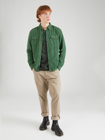 BLEND Regular fit Button Up Shirt in Green