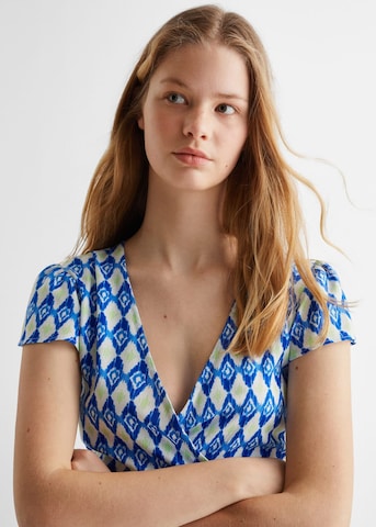 MANGO TEEN Jurk 'Libano' in Blauw