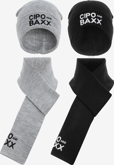 CIPO & BAXX Strickset in grau / schwarz, Produktansicht
