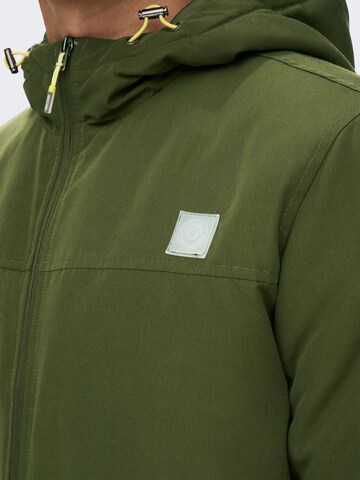 Only & Sons Between-Season Jacket 'Damian' in Green