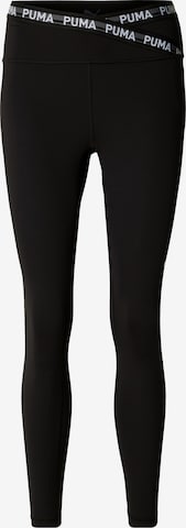 PUMA Skinny Sportnadrágok 'Strong' - fekete: elől