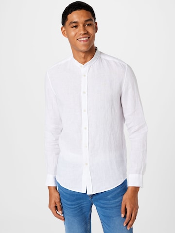 Coupe slim Chemise 'Tarok' DRYKORN en blanc : devant