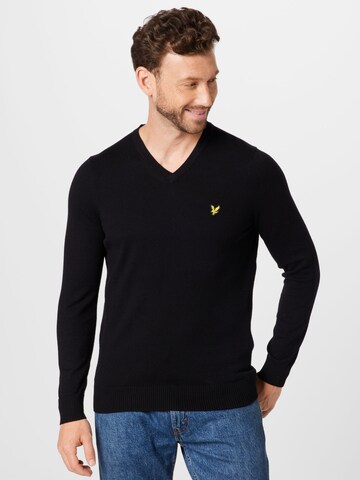 Pull-over Lyle & Scott en noir : devant