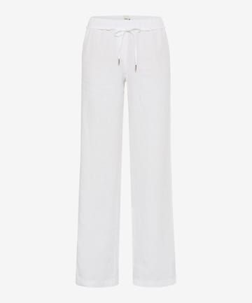 Loosefit Pantaloni 'FARINA' di BRAX in bianco: frontale