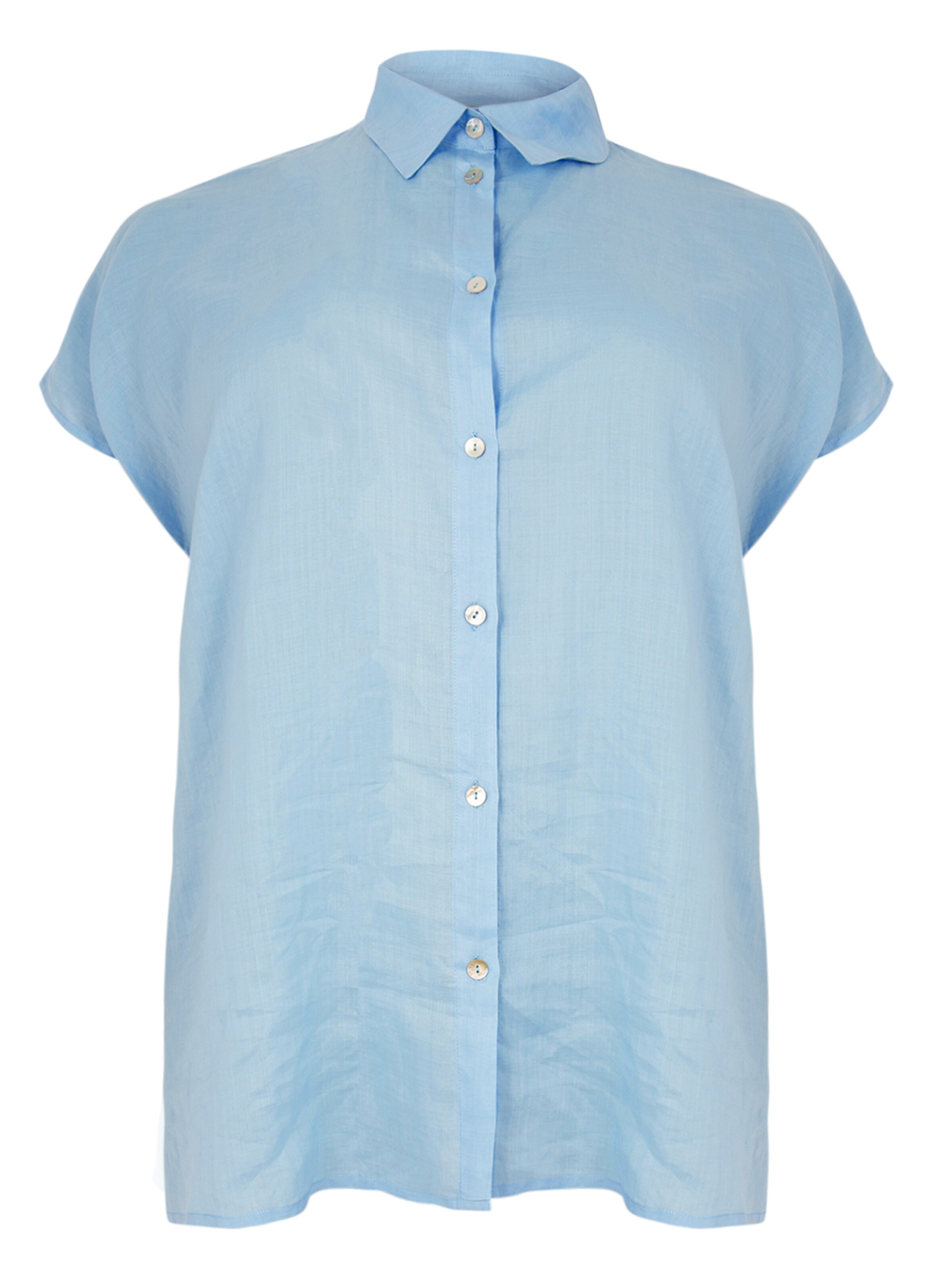 YOEK Blouse in Blauw: voorkant